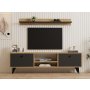 HANAH HOME TV polica Sliva Sapphire Anthracite - slika 2