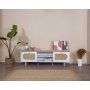 HANAH HOME TV polica Bohem White Oak - slika 1
