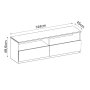 HANAH HOME TV polica Centra Walnut - slika 5