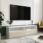 HANAH HOME TV polica Centra White Travertine - slika 1