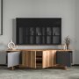HANAH HOME TV polica Diana Anthracite Walnut - slika 4