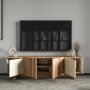 HANAH HOME TV polica Diana Travertine Walnut - slika 4