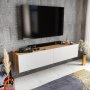 HANAH HOME TV polica Poling White Walnut - slika 2