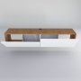 HANAH HOME TV polica Poling White Walnut - slika 5