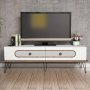 HANAH HOME TV polica Ekol - White - slika 3