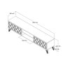 HANAH HOME TV polica Class Walnut Cream - slika 5
