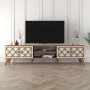 HANAH HOME TV polica Class Walnut Cream - slika 1