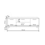 HANAH HOME TV polica Sude L3021 - slika 5