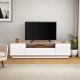 HANAH HOME TV polica Veramont White Cadiz Oak - slika 2
