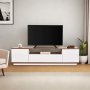 HANAH HOME TV polica Veramont White Walnut - slika 2