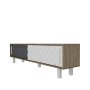 HANAH HOME TV polica Rob Ud White Anthracite - slika 4
