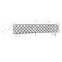 HANAH HOME TV polica Rob Ud White Anthracite - slika 5