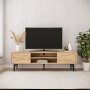 HANAH HOME TV polica Brendon Sapphire Oak - slika 1