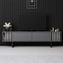 HANAH HOME TV polica Chrome Line Anthracite Black - slika 2
