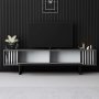 HANAH HOME TV polica Chrome Line Anthracite Black - slika 3
