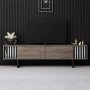 HANAH HOME TV polica Chrome Line Walnut Black - slika 2