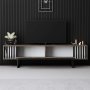 HANAH HOME TV polica Chrome Line Walnut Black - slika 3