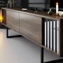 HANAH HOME TV polica Chrome Line Walnut Black - slika 4