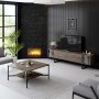 HANAH HOME TV polica Chrome Line Walnut Black - slika 5