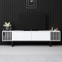 HANAH HOME TV polica Chrome Line White Black - slika 2