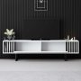 HANAH HOME TV polica Chrome Line White Black - slika 3