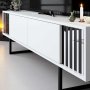 HANAH HOME TV polica Chrome Line White Black - slika 4