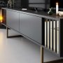 HANAH HOME TV polica Gold Line Anthracite Gold - slika 4