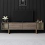 HANAH HOME TV polica Gold Line Walnut Black - slika 2