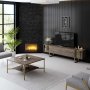 HANAH HOME TV polica Gold Line Walnut Black - slika 5