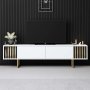 HANAH HOME TV polica Gold Line White Gold - slika 2