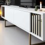 HANAH HOME TV polica Gold Line White Gold - slika 4