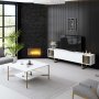 HANAH HOME TV polica Gold Line White Gold - slika 5