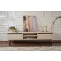 HANAH HOME TV polica Escape 180 Black Travertine - slika 3