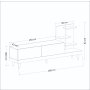 HANAH HOME TV polica Dizayn Anthracite Travertine - slika 5
