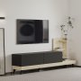 HANAH HOME TV polica Dizayn Anthracite Travertine - slika 1