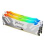 KINGSTON DIMM DDR5, 64GB (2x32), 6.400MHz, FURY Renegade RGB Silver/White XMP (KF564C32RWAK2-64) - slika 1