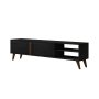 HANAH HOME TV polica Benoit Wood Black - slika 5