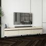 HANAH HOME TV polica Amsterdam Style Travertine Black - slika 1