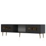 HANAH HOME TV polica Dome Anthracite Gold - slika 4