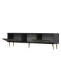 HANAH HOME TV polica Dome Anthracite Gold - slika 5