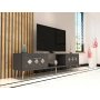 HANAH HOME TV polica Dome Anthracite Silver - slika 2