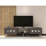 HANAH HOME TV polica Dome Anthracite Silver - slika 1