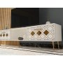 HANAH HOME TV polica Dome White Gold - slika 3