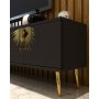 HANAH HOME TV polica Nida Anthracite Gold - slika 3