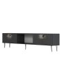 HANAH HOME TV polica Nida Anthracite Silver - slika 4