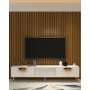 HANAH HOME TV polica Nida White Gold - slika 1