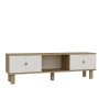 HANAH HOME TV polica Inci Bohem Sapphıre Oak White - slika 4