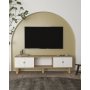 HANAH HOME TV polica Inci Bohem Sapphıre Oak White - slika 1