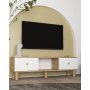 HANAH HOME TV polica Mono Sapphıre Oak White - slika 2