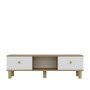 HANAH HOME TV polica Mono Sapphıre Oak White - slika 3